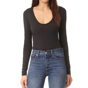 free people black bodysuit